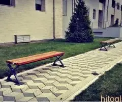 Klupe od drveta i metala za odmor urbana oprema doo - 10