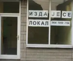 Izdajem lokal u Kruševcu - 2