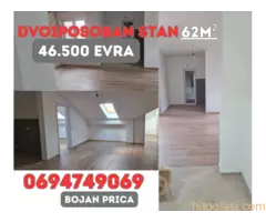 Dvoiposoban stan na prodaju, Cara Lazara 1 Barajevo 11460, 46.500€, 62m²