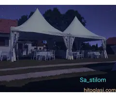 Iznajmljivanje belih šatora,pagoda - 3