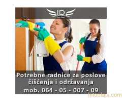 Potrebne radnice za poslove čišćenja i održavanja 60.000-120.000