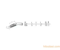 Ringlica pravougaona (Galvanizovani) 1000 kom/kutija - 2