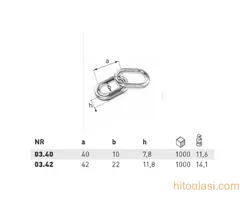 Ringlica ovalna (Galvanizovani) 42x22 mm - 2