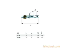 Kraj za carinsku sajlu Fi 6 mm 30 din/kom - 2