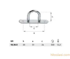 Provlakač polukružni (Alke za cerade) 18.30.5 - 2