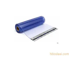 Plavo providna antistatična PVC trakasta zavesa 200 × 2 mm - 2
