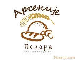 Pekari Arsenije potrebna radnica za pečenje peciva i prodaja