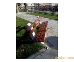 Parkovske betonske klupe sa naslonom - 4