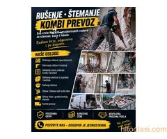 Rušenje • Štemanje • Kombi prevoz